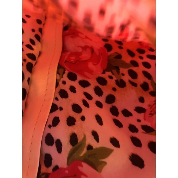 Betsey Johnson Faux Fur Faux Leather Bomber Jacket - Pink/tan, Sz 18mo - Picture 12 of 16